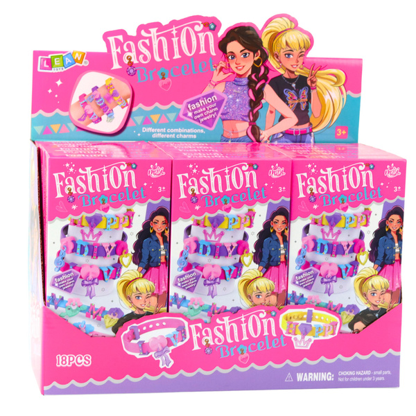 Zestaw Bransoletek DIY Zawieszki Wzory Litery 4 Bransoletki Regulowane