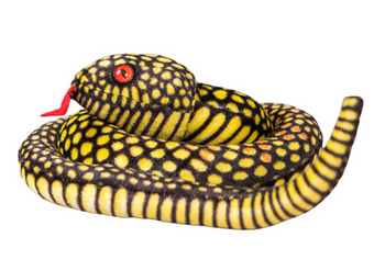 Plush Snake Mascot Yellow 100 cm