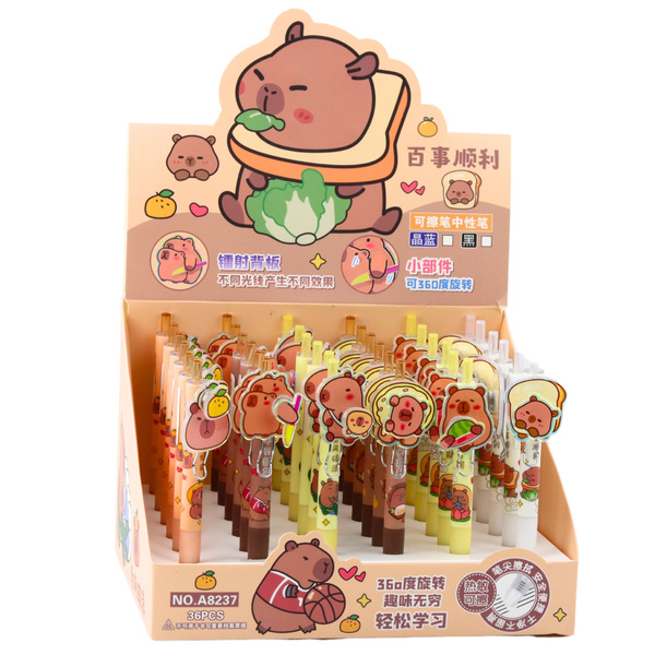 Capybara Gel Pen With Rotating Element Blue Ink 14.5cm Mix