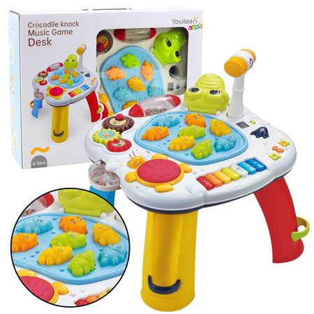 Interactive Educational Table Piano Drum Crocodile