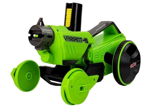 Gun Launcher Car 2 in 1 Remotely Operated Foam Discs Green