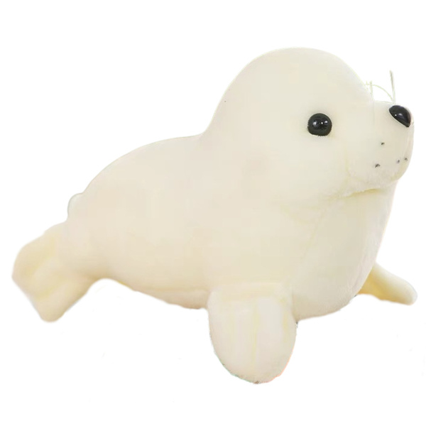 Plush Seal Plush Toy Mascot Cuddly Toy White 24cm