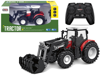Roter ferngesteuerter Traktor 2.4G Moving Bucket 1:24