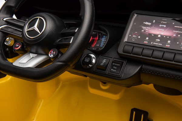 Mercedes AMG SL63 Battery Car, Yellow Painted