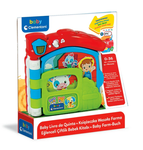 Interactive Educational Book: Farm (Polish and German Language) Clementoni 17652