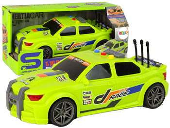 Sports Car Racing Lights Sounds Green 1:16