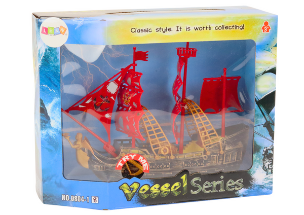 Piratenschiff, Lichter, Geräusche, Räder, braun