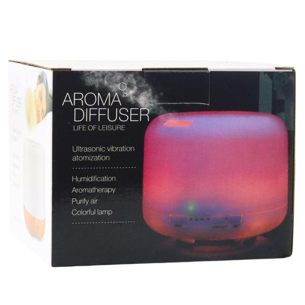 Nawilżacz Powietrza Dyfuzor Aromaterapia Lampka Nocna LED Pilot 300ml