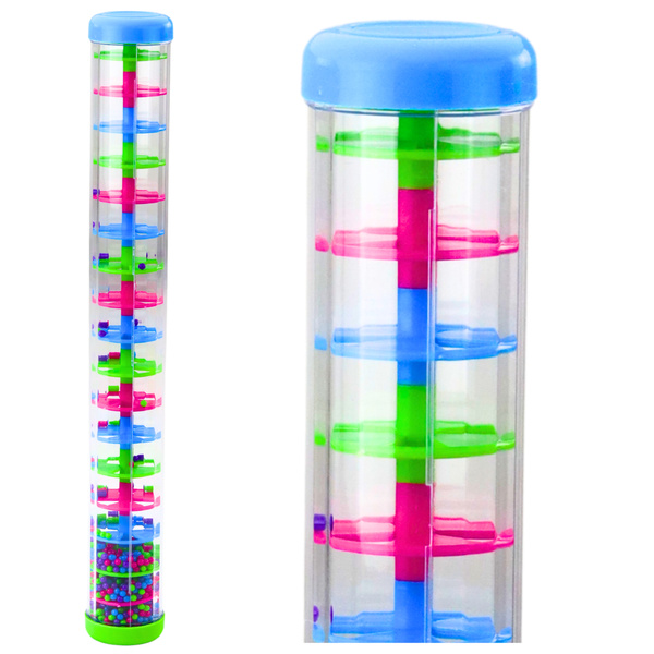 Großes Sensory Tube Regenschauer-Rassel Bunte Bälle 40cm