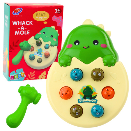 Mini Whack A Mole Dinosaurier-Ei Geschicklichkeitsspiel Grün