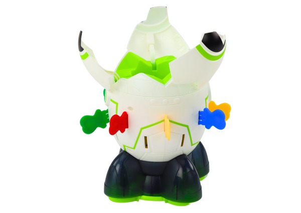 Arcade-Spiel Kosmonaut springt aus einer Weltraumrakete