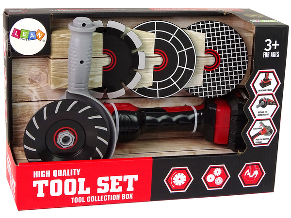 Toy Grinder for the DIYer Tools Discs Red