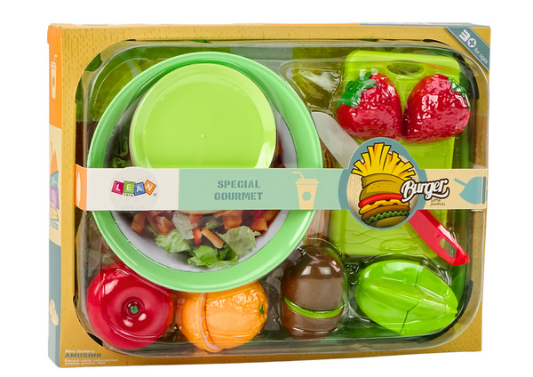 Obstschneideset Salatbesteck Tablett Lebensmittel 25-tlg.