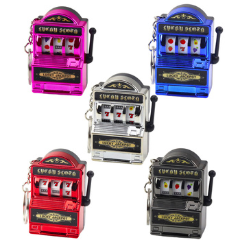 Keychain Mini Casino Slot Machine Slot Machine Moving Bar Mix Color