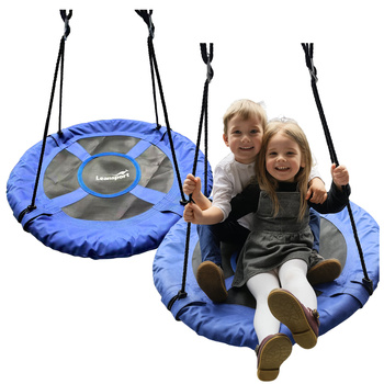 Garden Swing Stork's Nest For Children Blue 80cm