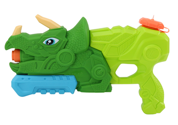 Water Gun Dinosaur Green Triceratops 1000 ml Range 7 m