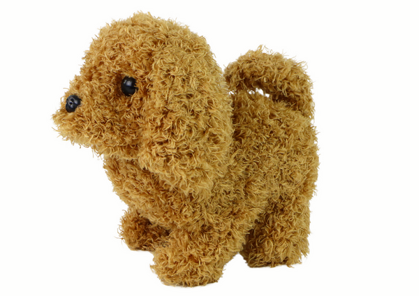 Walking Dog Interactive Toy Barking Brown Puppy
