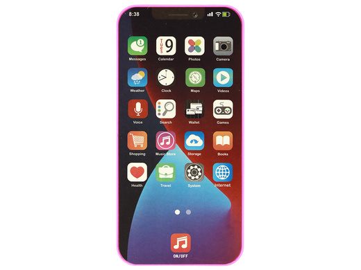 Children's Phone With Light and Music Pink