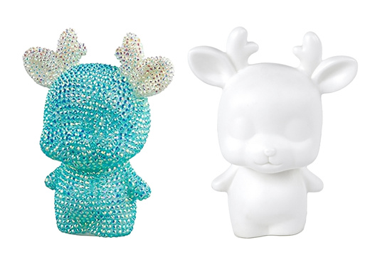 Kreatives Rentier Kit DIY Diamanten Kristalle Blau