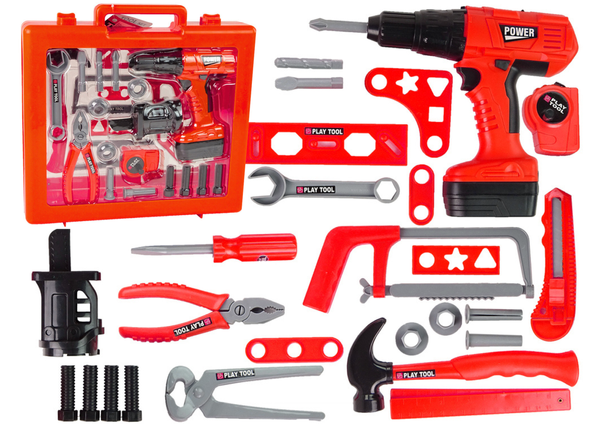 Heimwerker-Set Schraubendreher Akku Hammer Säge