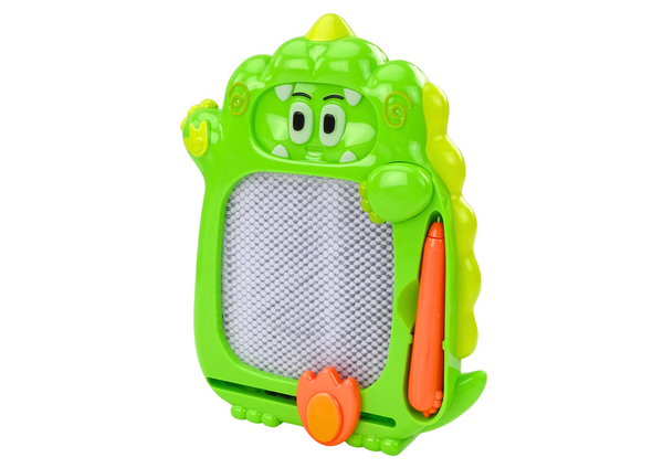 Drawing Board Pocket Game 2in1 Green Dinosaur