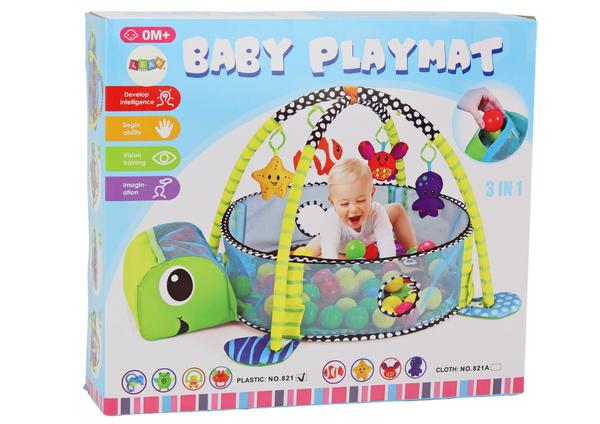 Babycouchmatte Poolbälle 3in1 Schildkröte