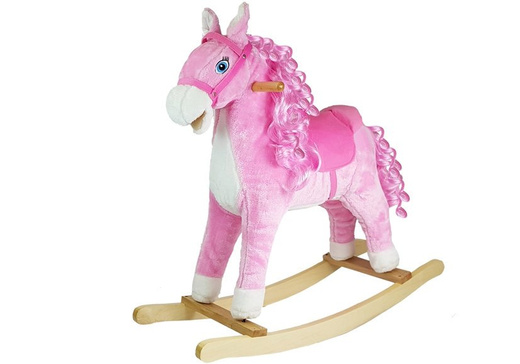 Rocking Horse 74cm Pink