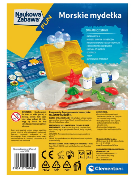 Scientific Fun Marine Soaps Kit Polish Language Clementoni 50709