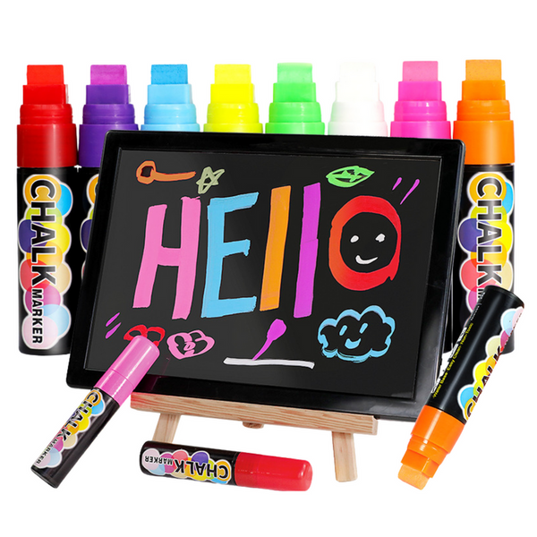 Chalk Markers Colored Multifunctional Set of 8