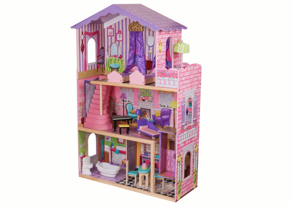 Wooden House Stella Three Floors Balcony Elevator 126 cm