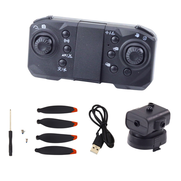 D6 PRO Drone Dual HD Camera LED Lights Orange