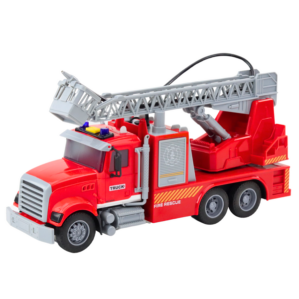Fire Truck Ladder Boom Drive Water Lights Sounds
