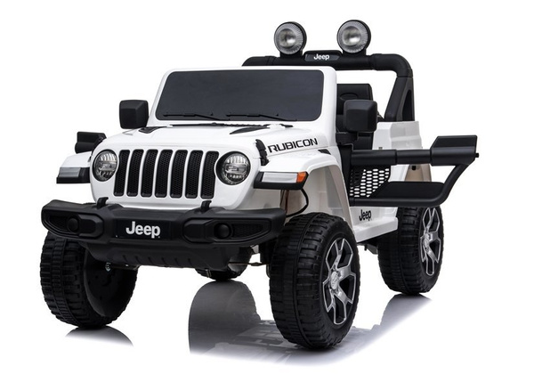 Elektro-Ride-On Jeep Rubicon 4x4 Weiß