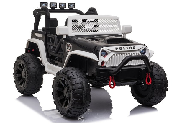 Kinderfahrzeug JC666 Polizei Weiß