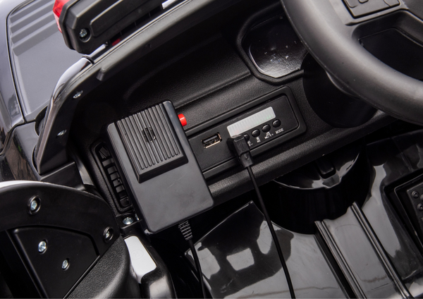 Battery Operated Car ZB618P Dodge Ram Police Black