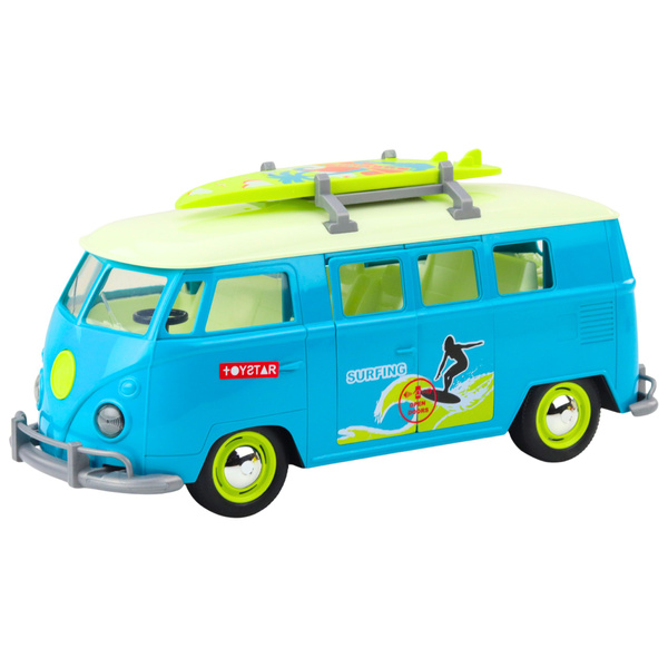 Car Surfer Van Bus Surfboard Lights Sounds Turquoise