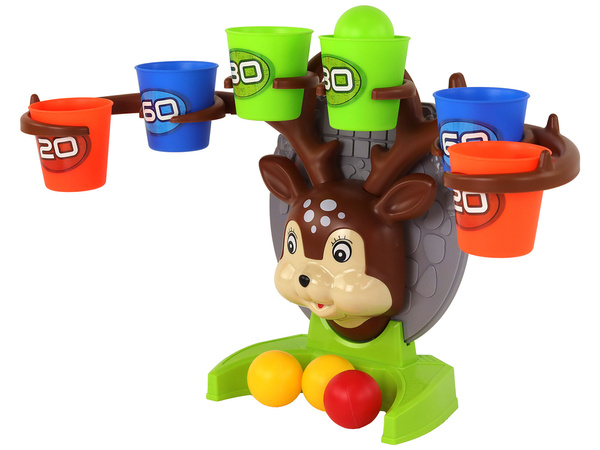 Arcade-Spiel Einen Ball auf ein Jelonek-Ziel werfen