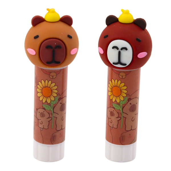 Glue Stick School Office Capybara Brown