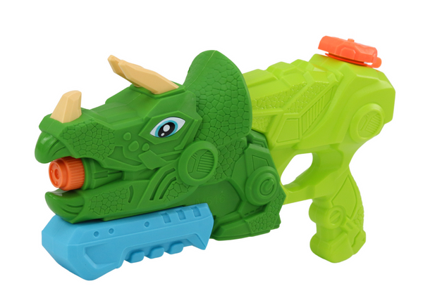 Wasserpistole Dinosaurier grün Triceratops 1000 ml Reichweite 7 m