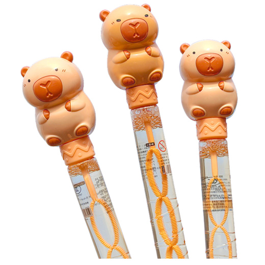 Seifenblasen-Zauberstab, groß, ausziehbar, Capybara, 35 cm, 120 ml