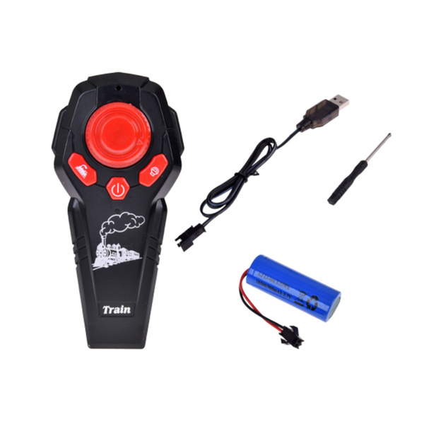 Ferngesteuerte Zuglokomotive RC Lichter Geräusche Rauch 22 Stück.