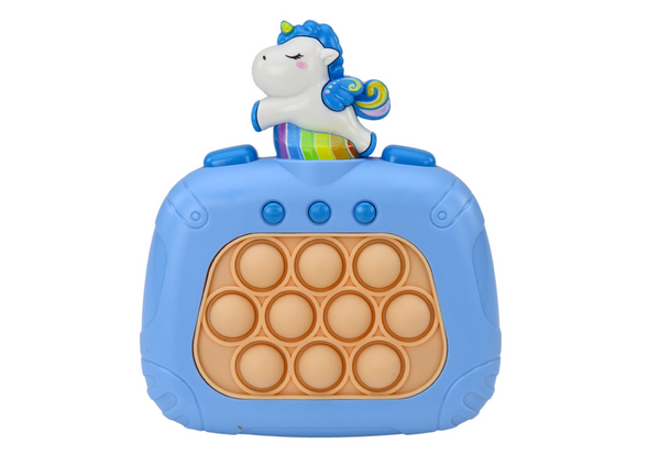 Battery Operated Unicorn Pop It Sensory Game Lights Sounds Pink