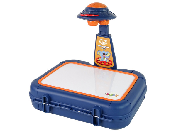 Projektortafel im Aktenkoffer Blau Bilder