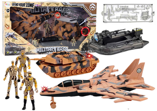 Militär-Set, Militärpanzer, Jet-Soldaten, Tonlichter
