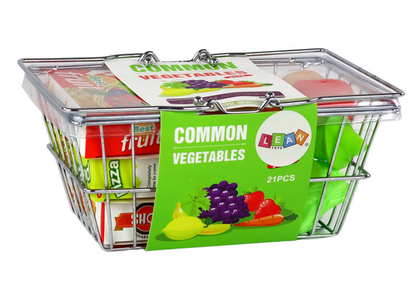 Shopping Basket for Vegetables Fruit Grocery Metal.