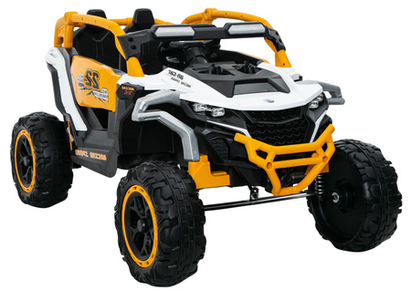 M3 Yellow and White Battery-Powered Vehicle 4x4