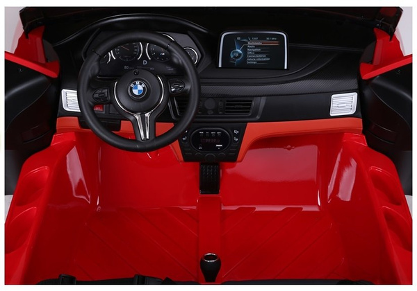 Elektroauto BMW X6 Rot Kinderfahrzeug Ledersitz weiche EVA-Reifen 2x45W Auto