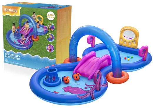 Dmuchany Plac Zabaw Podwodny Świat 330 x 188 x 177cm Bestway 53167