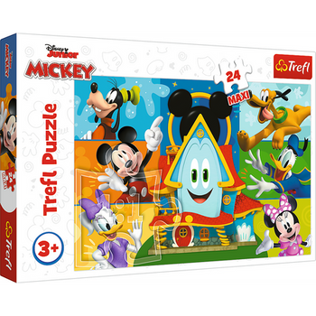 Puzzle – „24 Maxi“ – Mickey Maus und Freunde Trefl 14351