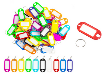 Keychains Pack of 100 Pieces MIX Colors